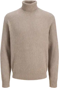 JJ Rebel miesten neulepusero JREBFREY - Roasted Cashew - 1