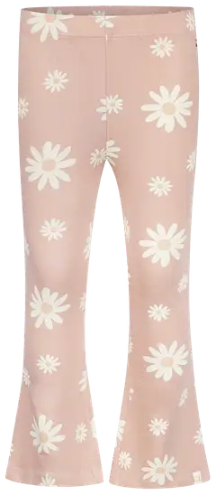 Kokonoko lasten kukalliset trikooleggingsit, levenevät lahkeet N58903-37 - Smokey Pink - 1