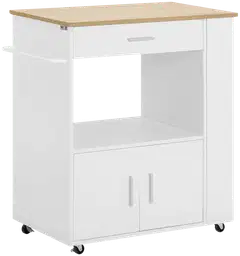 SoBuy keittiösaareke valkoinen FKW113-WN - 1