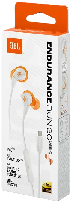 JBL langalliset Sport nappikuulokkeet USB-C liitännällä Endurance Run 3C valkoinen - 7
