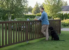 Miljöörakennus aitaelementti pysty rima, tu, 180x80x9,5 - 4