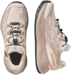 Salomon Aero gravel waterproof junior, vedenpitävä juoksukenkä - Tapioca/White Pepper/Nectarine - 6