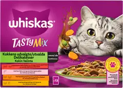 Whiskas Tasty Mix Kokin Valinta kastikkeessa (12 x 85 g) - 1