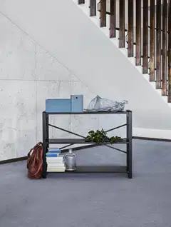 Lundia hyllyn tukiristikko 109cm, musta - MUSTA - 2