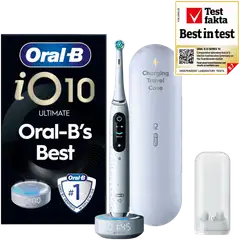Oral-B iO10 Stardust White sähköhammasharja + lataava matkakotelo + hammasharjateline - 1