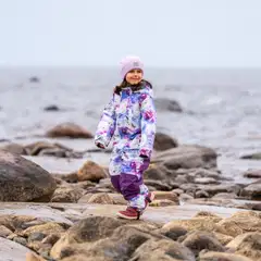HC Outwear lasten vedenpitävä toppahaalari Kia - Dark Purple - 5