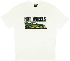 Hot Wheels miesten printti T-paita SJM-HOTW-9 - Valkoinen - 1