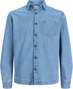JJ REBEL miesten kauluspaita Jrebkelly - Blue Denim - 1