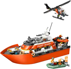 LEGO® City Exploration 60504 Rannikkovartioston pelastusalus ja helikopteri - 2