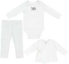 TEX BABY vauvojen setti takki+body+housut Koala 3-pack - Off white - 1
