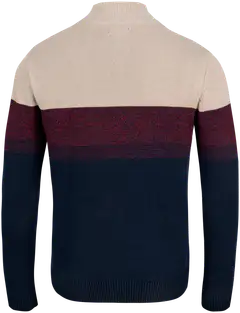 TEX miesten neulepusero half-zip I967113 - burgundi - 2