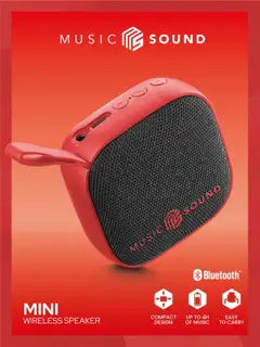 MusicSound Bluetooth kaiutin Mini punainen - 3