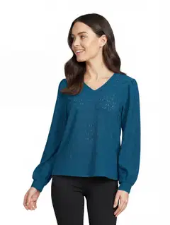 House naisten pusero Lace 213H262907 - blue - 1