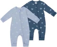 Ciraf vauvojen pyjama Hattara 250B263015 2-pack - blue clouds aop - 1