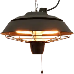 HORTUS Terassilämmitin ripustettava 1500 W, HA, Ø42 cm, musta - 7