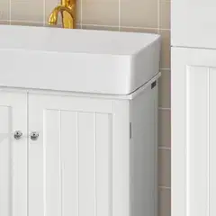SoBuy allasalapöytä valkoinen BZR18-W - 5