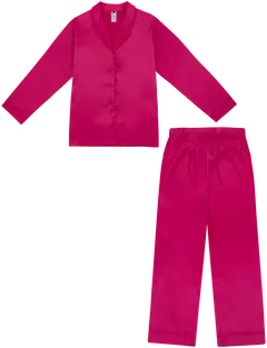 Actuelle naisten satiinipyjama 212A382526 - Fuchsia purple - 1