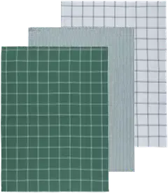 House keittiöpyyhe Green Check 50x70 cm 3-pack - 1