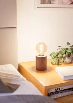 EGLO pöytävalaisin Murama E27 maks 40W IP20 pähkinäpuu - 3