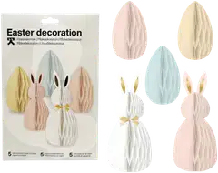 Toyrock Paperikennopuput  (2 kpl) 11*25 cm ja pääsiäismunat (3 kpl) 9*15 cm - 1