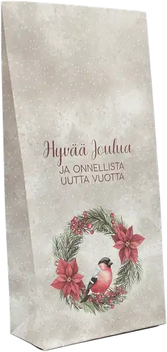 J.K. Primeco Lahjapussi Punatulkku ja kranssi 5kpl - 2
