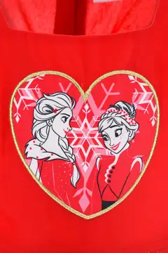 Lasten Frozen mekko, laadukas kangas - RED - 4