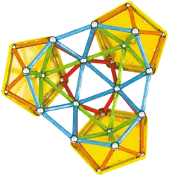 Geomag Supercolor Recycled -magneettirakennussetti 142 osaa - 2