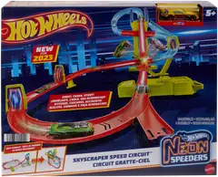 Hot Wheels Neon Speeders Skyscraper Speed Circuit - 2