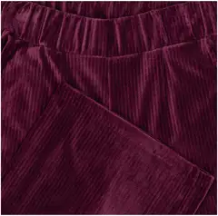 TEX naisten vakosamettihousut I997149 - burgundi - 3