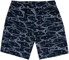 House lasten uimashortsit musta hai 235H012605 - Black Print - 2