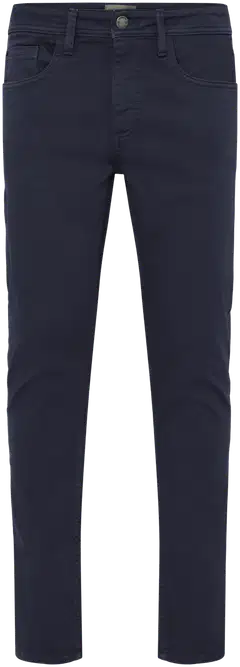 Blend, mukavat miesten 5-tasku housut jogg denim -kankaasta. Pehmeä ja joustava materiaali, normaali vyötärö, tasaisen tumma pesu ja vetoketjukiinnitys. - Salute - 1