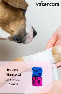 Vezercare - itseensäkiinnittyvä tukiside lemmikille Pinkki - 4