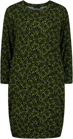 House naisten trikoomekko Inka PatternLab - heteet green&black - 1