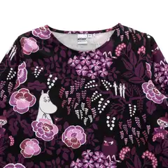 Muumi naisten tunika Sonja Floora2 592152 - MUSTA - 2