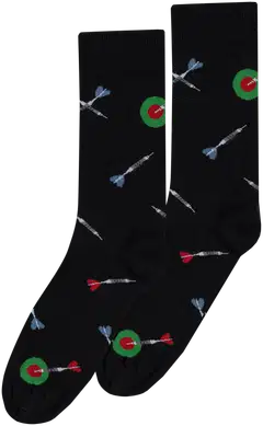 WKLY. miesten nilkkasukat darts 193W322605 2-pack - Black/green - 1