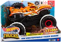 Hot Wheels Monster Trucks HW Unstoppable Tiger Shark R/C - 1