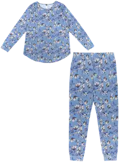 Actuelle naisten pyjama 212A382513 - BLUE AOP - 1