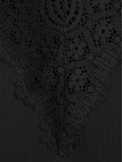 WKLY. naisten pitsisomisteinen trikoopusero 213W362666 - black - 5