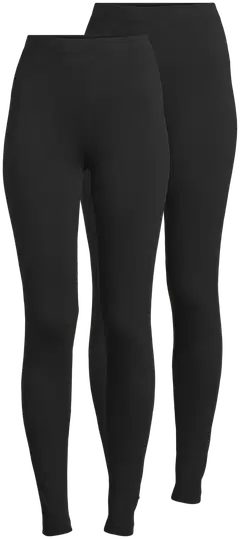 Actuelle naisten pitkikset 210A332602 2-pack - Black - 1