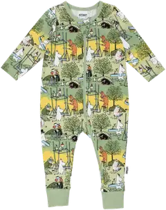 Muumi vauvojen pyjama Uutterat 591173 - VIHREÄ - 1