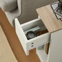 SoBuy yöpöytä valkoinen FBT111-WNX2 - 6