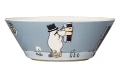 Moomin Arabia Muumi Kulho Muumipappa 15cm harmaa - 4