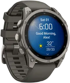 Garmin Fenix 9 47 mm titaani- ja kivenharmaa urheilukello - 6