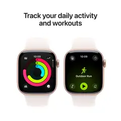 Apple Watch Series 11 GPS 46mm ruusukultainen alumiinikotelo, light blush sport ranneke - M/L - MEV74QN/A - 7