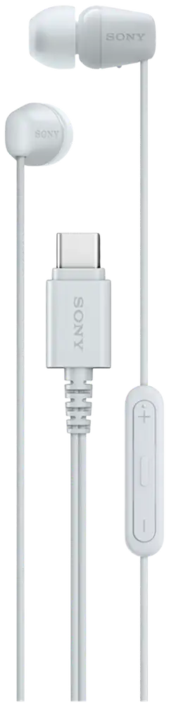 Sony langalliset nappikuulokkeet USB-C liitännällä IER‑EX15CW valkoinen - 2
