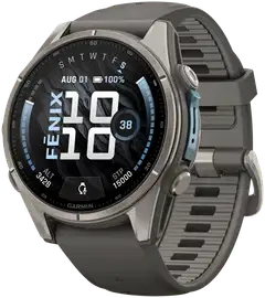 Garmin Fenix 9 43 mm titaani- ja kivenharmaa urheilukello - 1