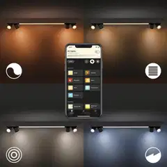 Philips Hue Centris -kattovalaisin neljällä kohdevalolla 40W 2000-6500K 4400LM musta - 9