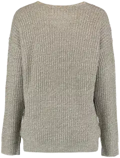 Hailys naisten neule Pi44pa - khaki marl - 3