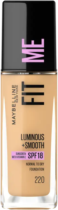 Maybelline New York Fit Me Luminous + Smooth meikkivoide 220 Natural Beige 30ml - 1