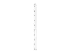 Ritilä/aitaelementti 60X180cm, grafiitin harmaa, Materiaalivahvuus 15x38mm - 3